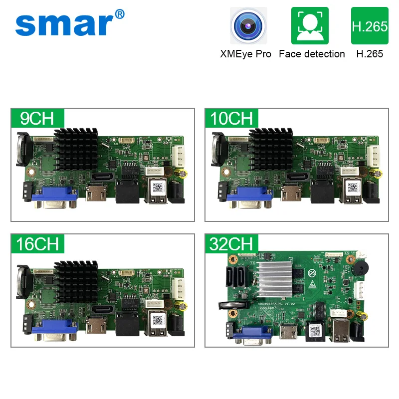 

Smar CCTV 8CH/9CH/16CH/32CH 4K NVR для IP-камер