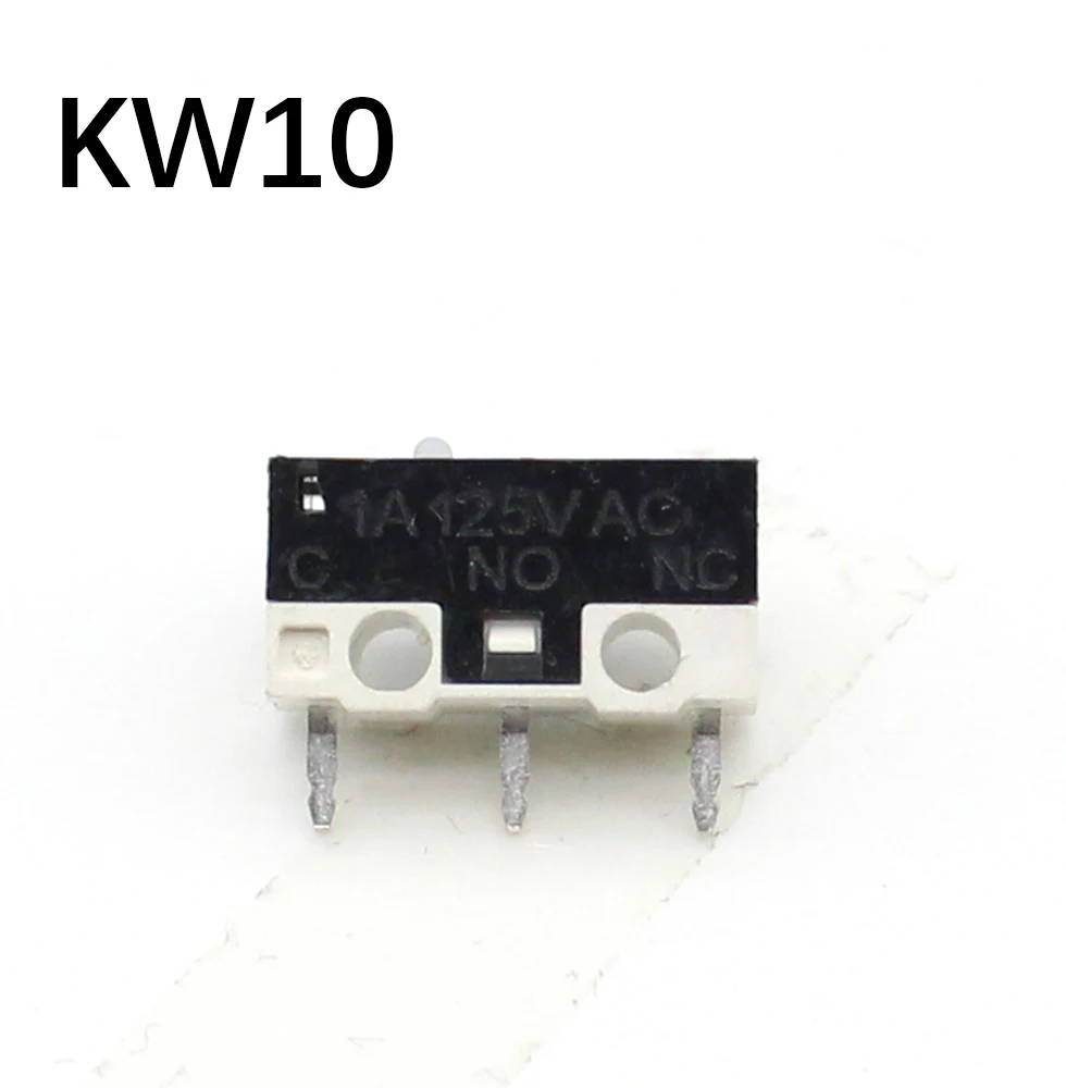 10 шт. серия KW10 3-контактный длинный шарнирный стержень мгновенный SPDT Мини Переключатель AC 125 В 1A 12x6x13 мм