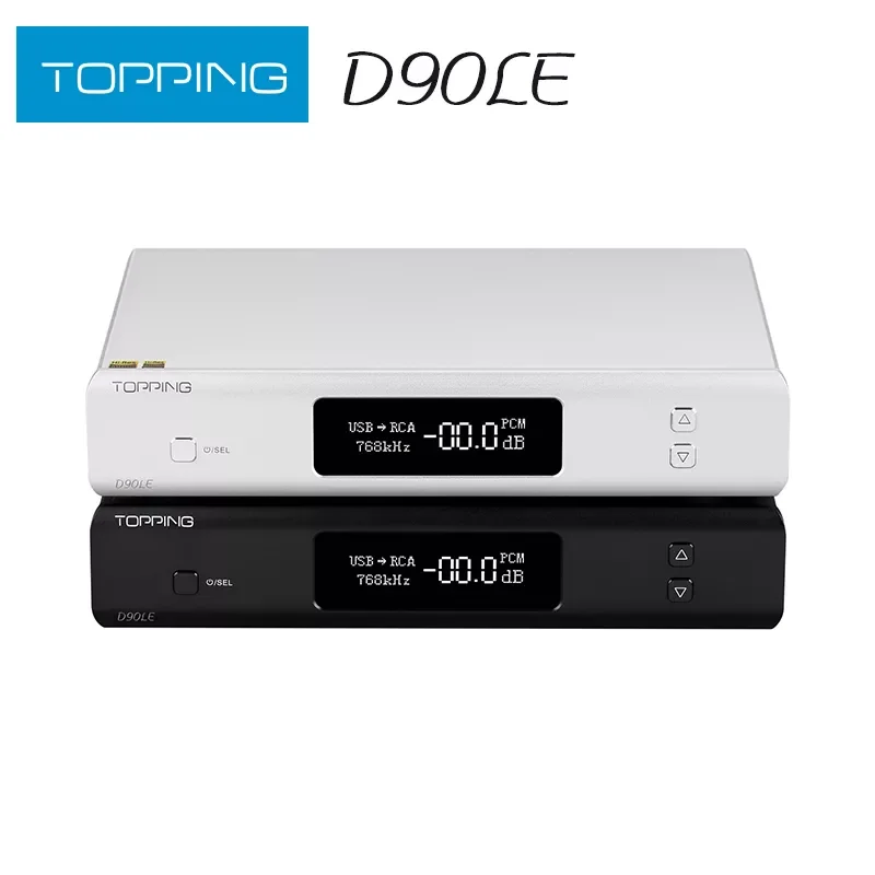 Декодер TOPPING D90LE DAC ES9038PRO Bluetooth 5 0 LDAC полноразмерный Hi-Fi DSD512 PCM768kHz сверхнизкий
