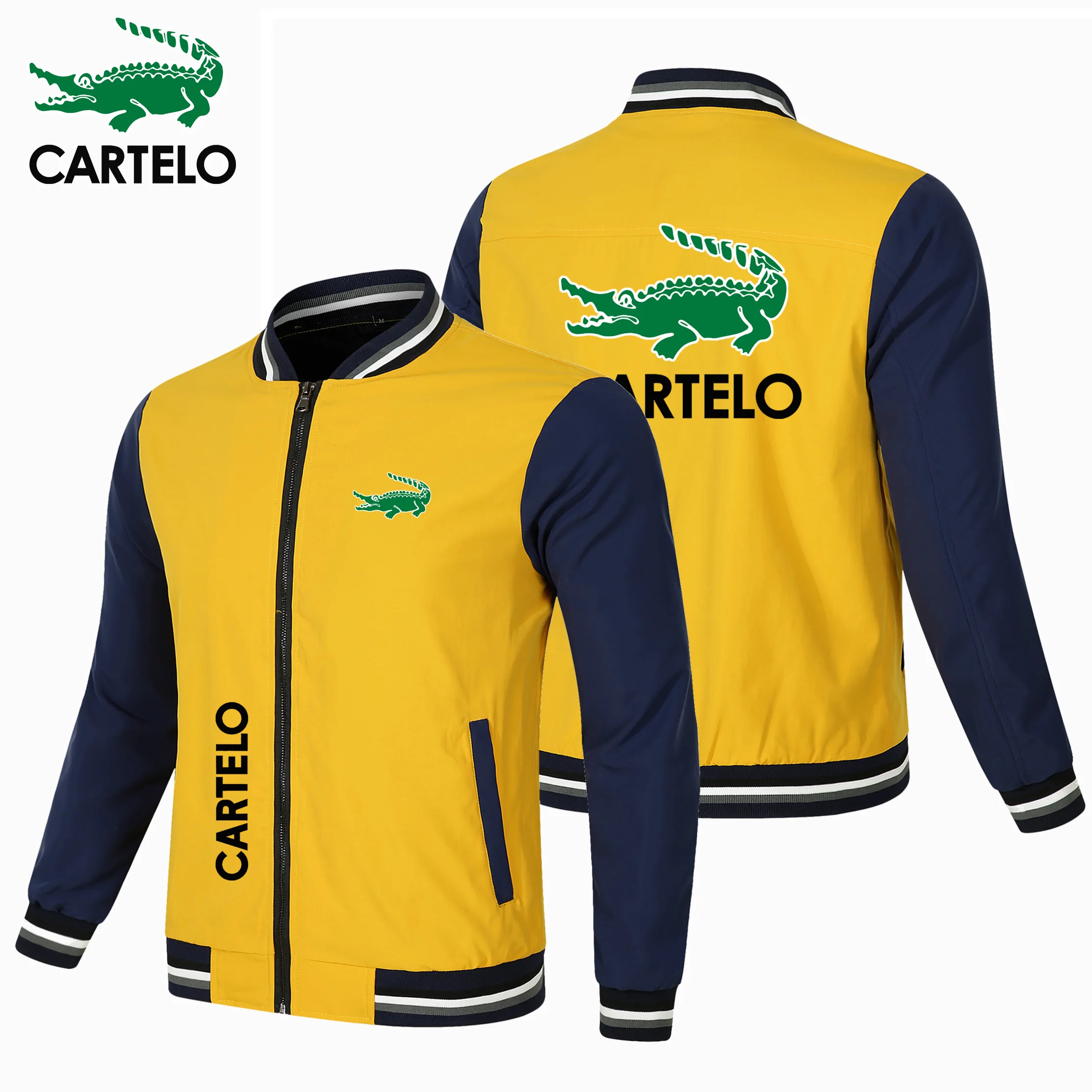 

CARTELO 2022 New Autumn and Winter CARTELO Logo Casual Outdoor Sports Windbreaker Coat Print Men's Super Fashion Top S-5XL