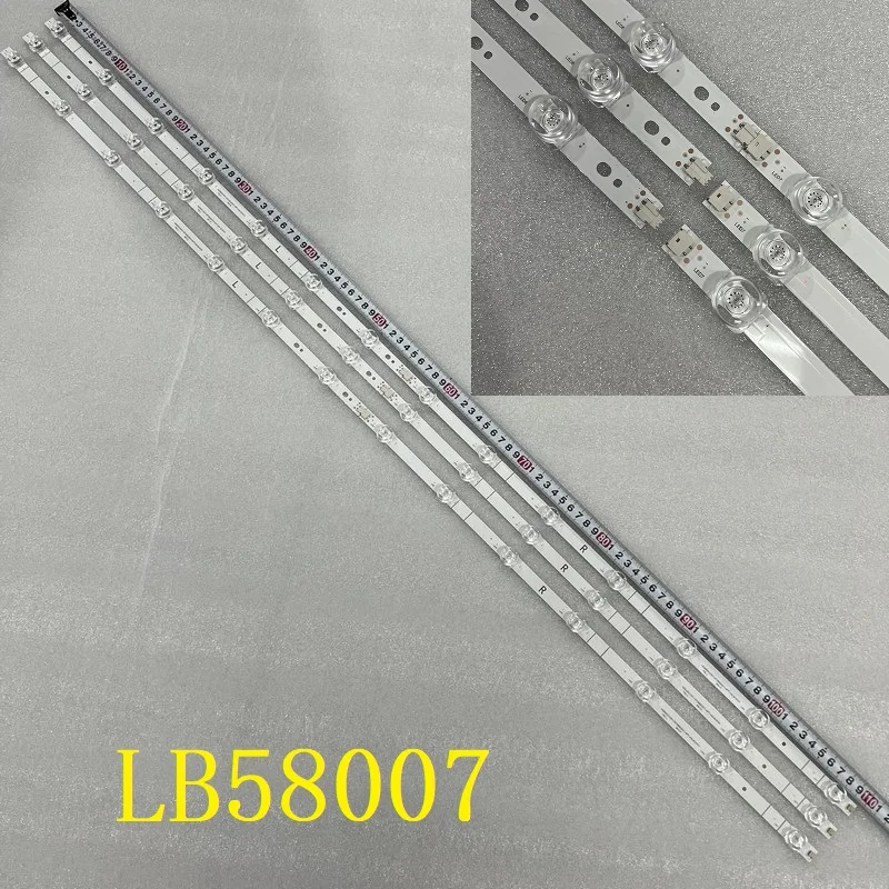 LED Backlight Strips 14LED For Hisense 58A6100FS 58R6E3 58AE7000F 58R6000GM LB58007 V0 HD580X1U91-L1 JL.D580E1330-003AS