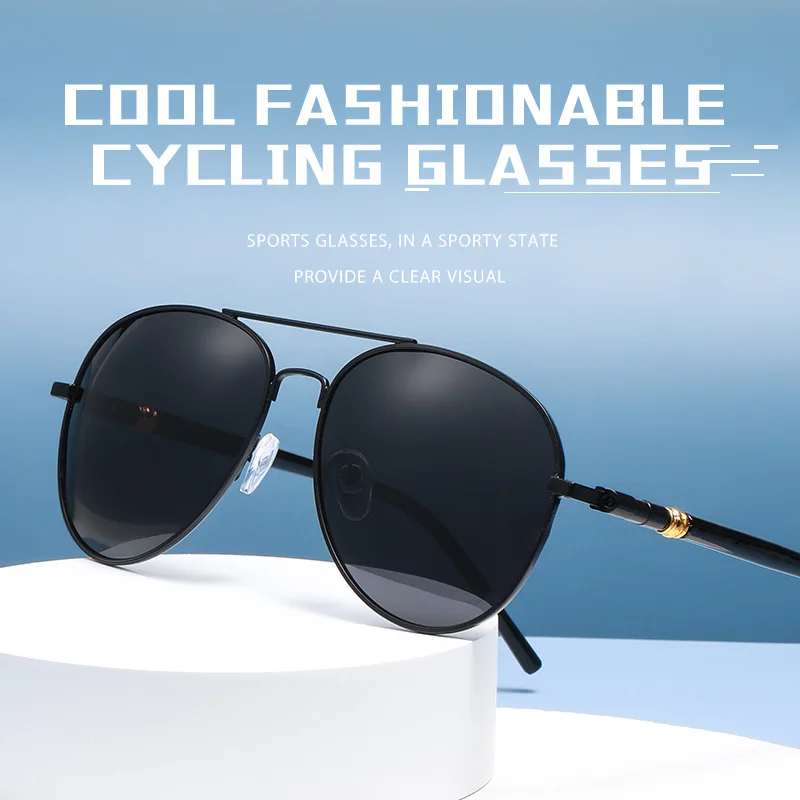 

Luxury Men's Polarized Sunglasses Driving Sun Glasses For Men Women Brand Designer Male Vintage Black Pilot Sunglasses UV400