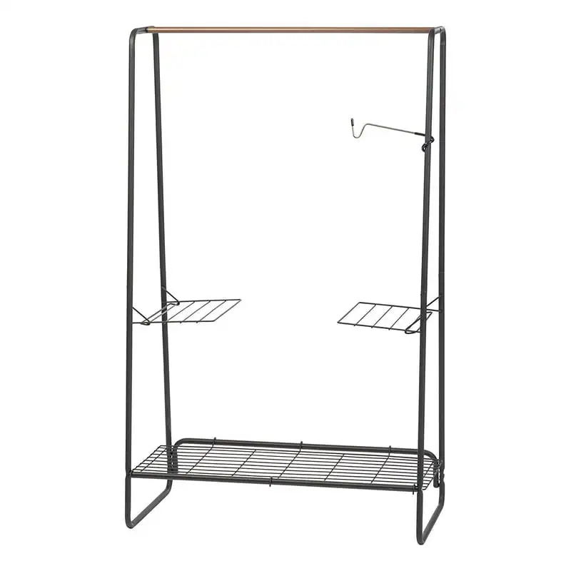 

, Large Metal Garment and Accessories Rack, Black
