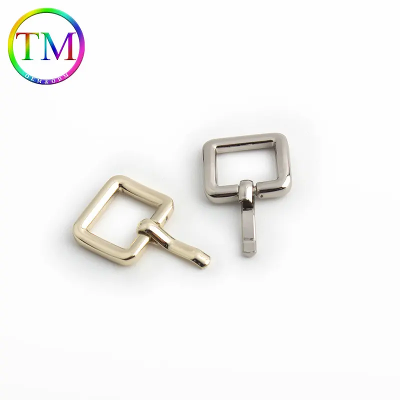 10-50Pcs Customized Metal Turn Buckle Rectangle Shape Single Pin Buckles For Diy Bag Adjuster Buckle Accessory