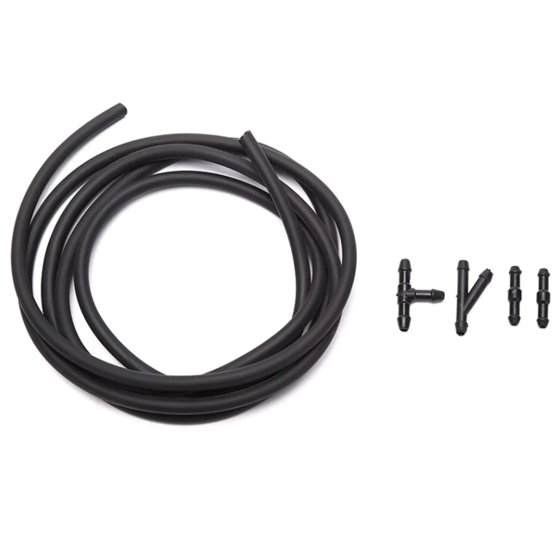 

1M Windshield Washer Nozzle Hose Tube Pipe Front Window Headlight Pump Car Parts With Connector T Y Straight