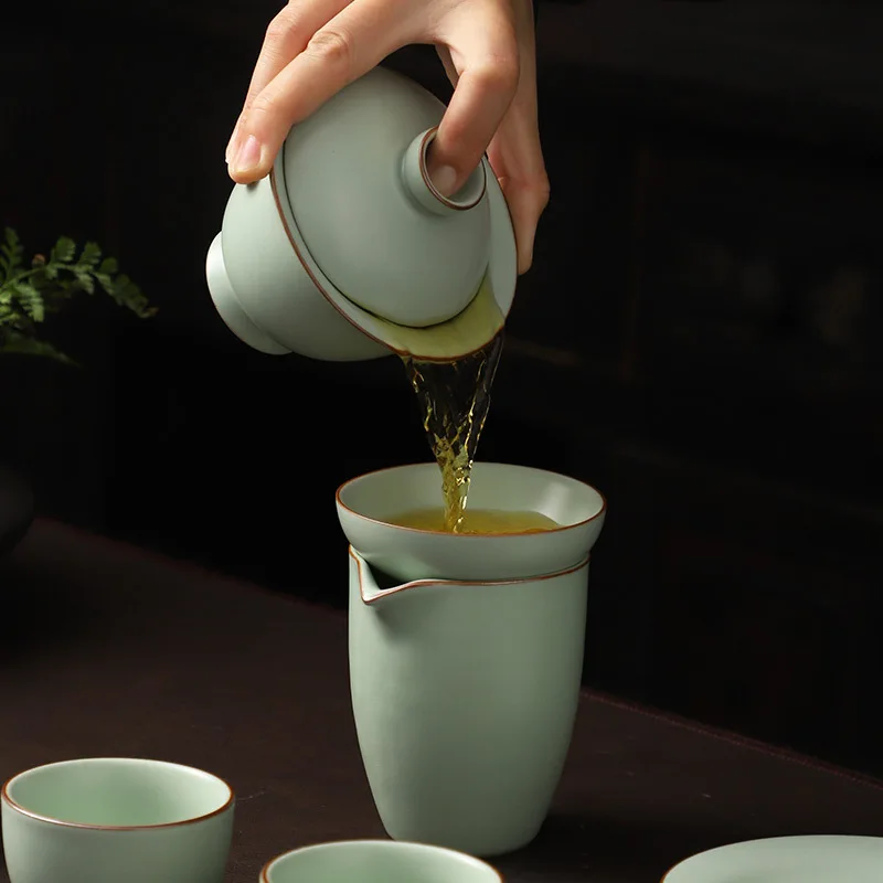 Чайная посуда Gaiwan Chawan набор из чаши для супа китайские кружки кунг-фу фарфоровая
