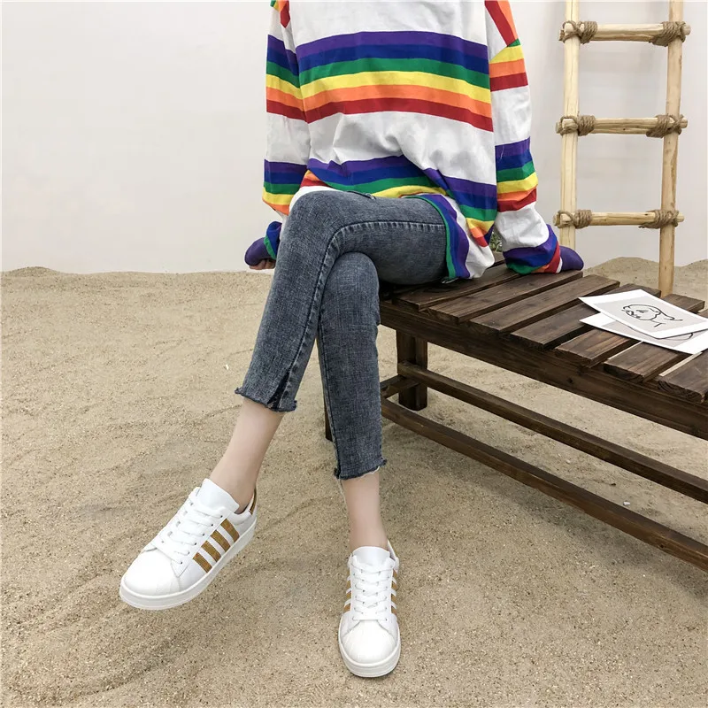 Cheap New Women Running Shoes Autumn Breathable Female Sneakers Lightweight Sports Jogging Trainers Walking Modis Shoes 35-40