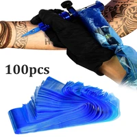 blue professional tattoo clip cord sleeves covers bags supply for tattoo permanent makeup machine tattoo accessory do wholesale