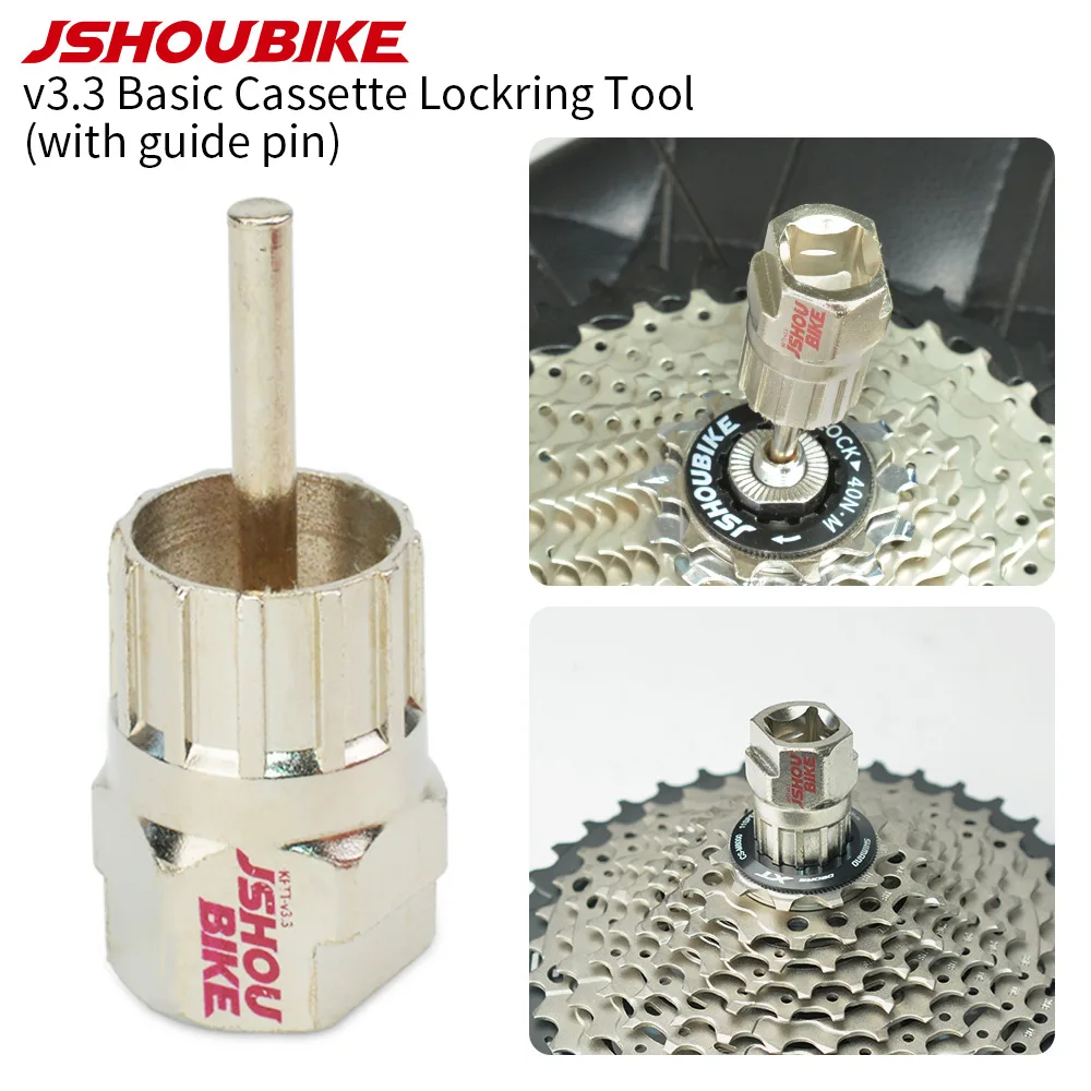 

JSHOU BIKE Cassette Freewheel Sleeve Repair Tool Disassembly Lockring Flywheel Remover Repair Install Bicycle Sprocket parts