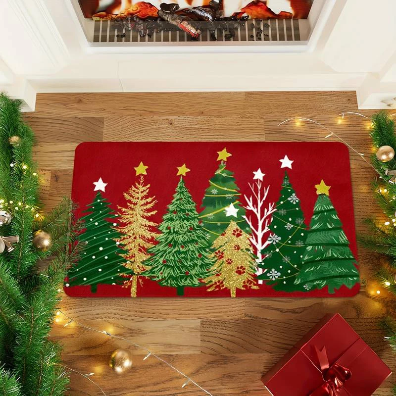 

Праздничный коврик с пряничной тематикой для кухни