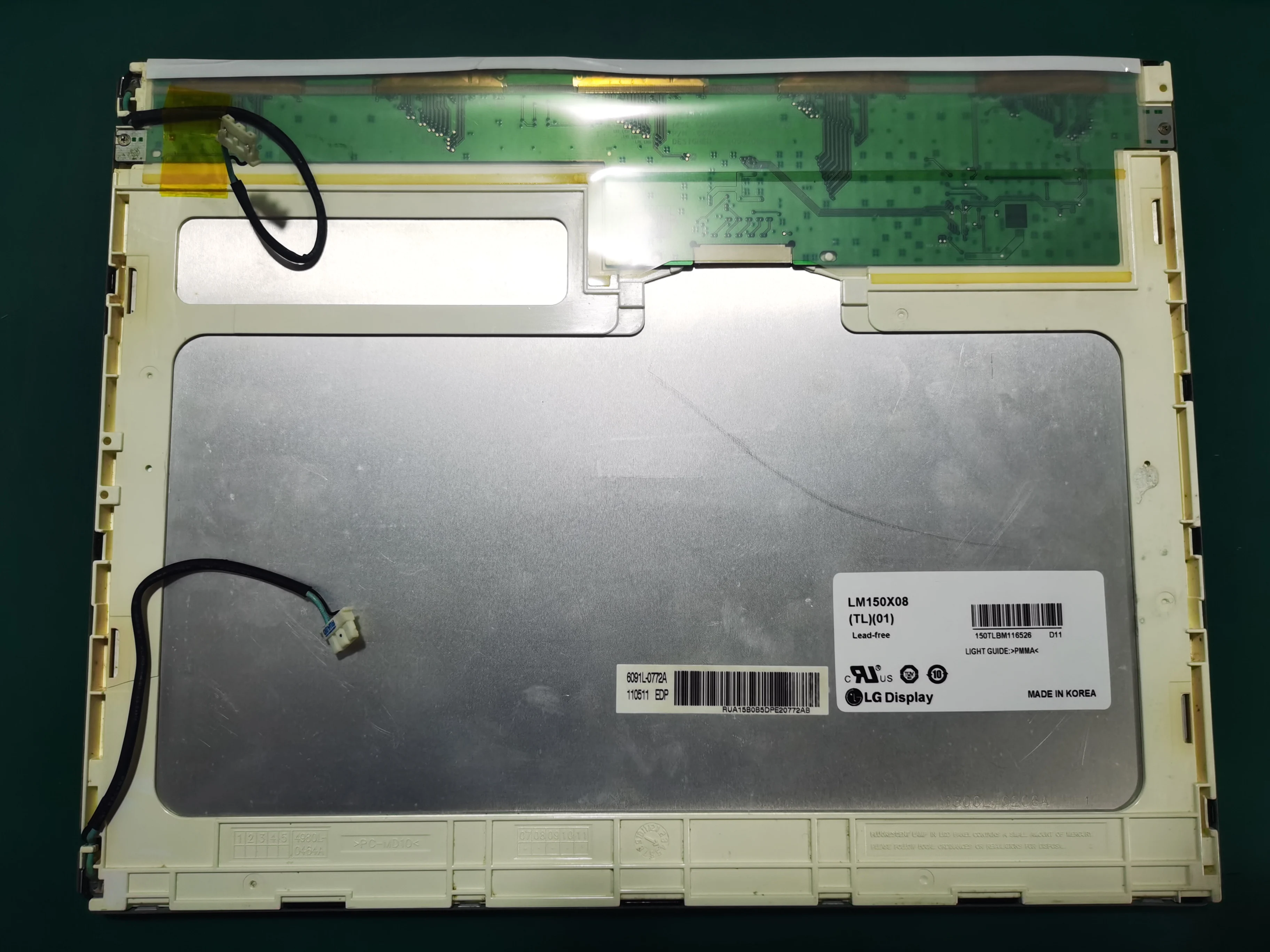 Оригинальный 15-дюймовый промышленный экран LM150X08-TL01 протестирован на складе