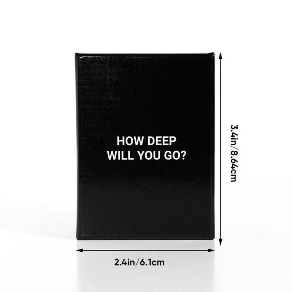 How Deep Will You Go Teling Truth Игровые карты Три уровня Вечеринка Социальный диалог Ice Breakers