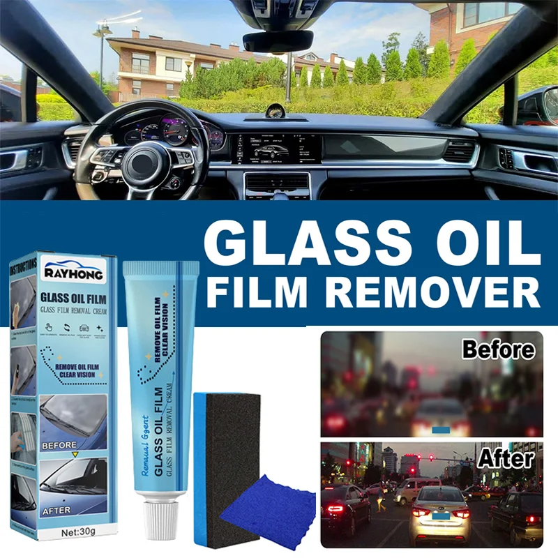 

New Glass Oil Film Removal Paste Powerful Glass Cleaner Car Windshield High Quality Glass Cleaning for Bathroom Window Tools
