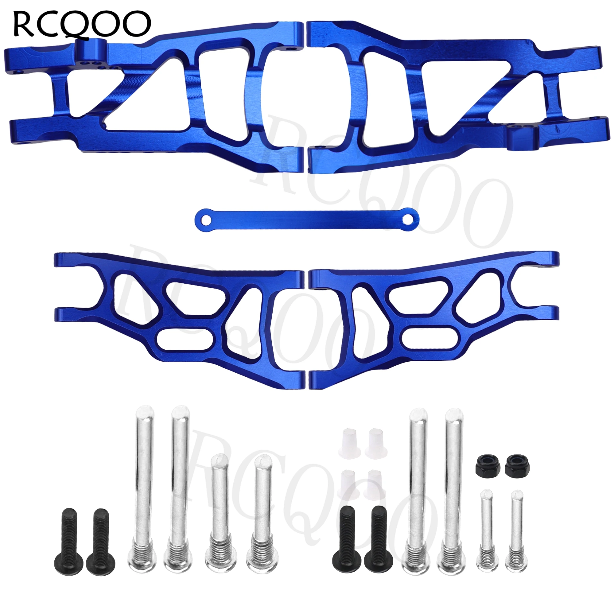 

Aluminum Suspension A-Arms Set w/Tie Bar Front Rear Upgrades Parts for 1/10 Traxxas Slash 2WD RC Car