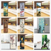 pvc decorative wallpaper self adhesive waterproof poster sticker for door of cupboards refrigerator decal removable home decor
