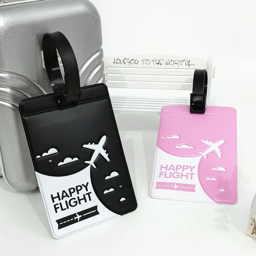 2 шт./набор бирки для багажа из ПУ кожи