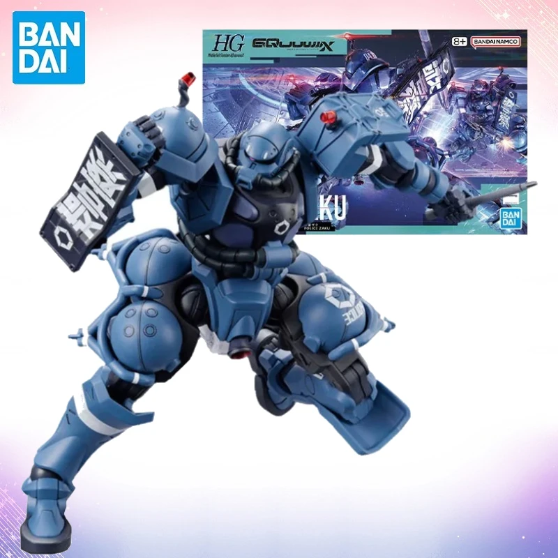 Фото В наличии Bandai, оригинальная фигурка Gundam GQuuuuuuX, комплект моделей HGUC 1/144 MS-06-SSP, полицейские игрушки Zaku, экшн-игрушки WB №1