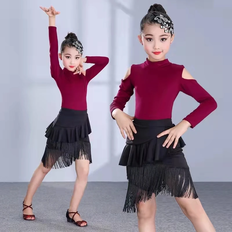 Детское платье для танцев 2022 платья латиноамериканских девочек с коротким