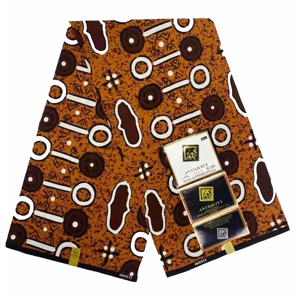 Настоящий воск 6 ярдов высокое качество стандартная африканская ткань из