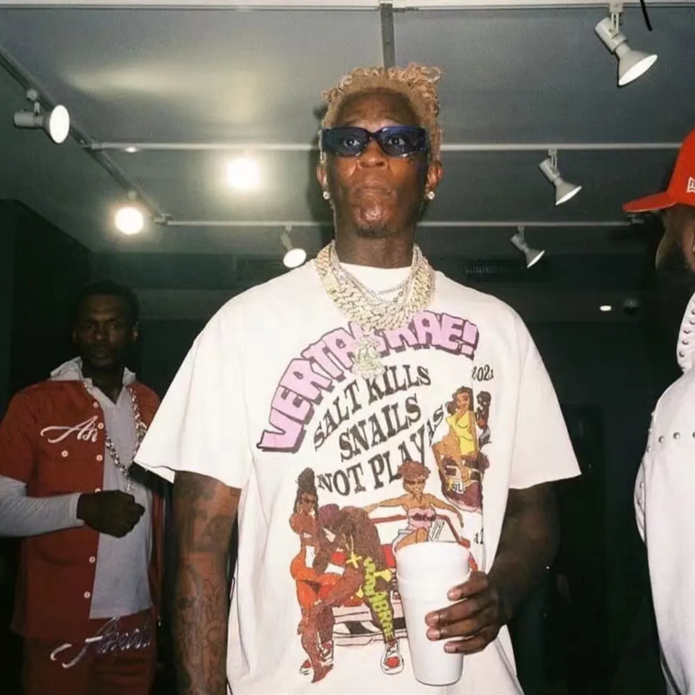 

CPFM XYZ TShirt Hip Hop Trend Graffiti Retro Vertabrae Salt Kills Snails Not Playas Atlanta Kanye West T Shirts Men Streetwear