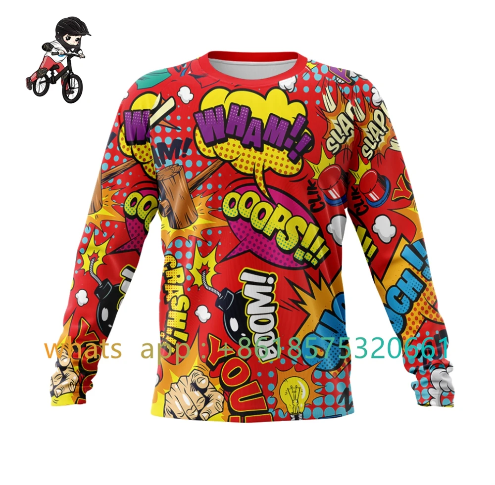 

Kids Downhill Jerseys Ciclismo Mtb Offroad Dh Motorcycle Jersey Quick-dry T-shirts Bmx Bike Clothes For Children Ciclismo