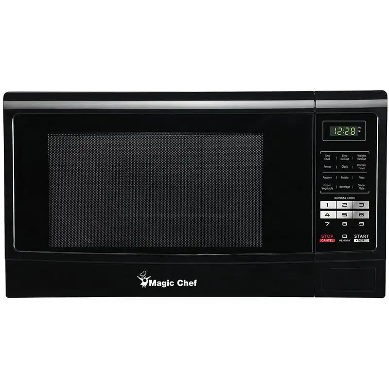 

1.6 Cu. Ft. 1100W Countertop Microwave Oven with Push-Button Door in Black