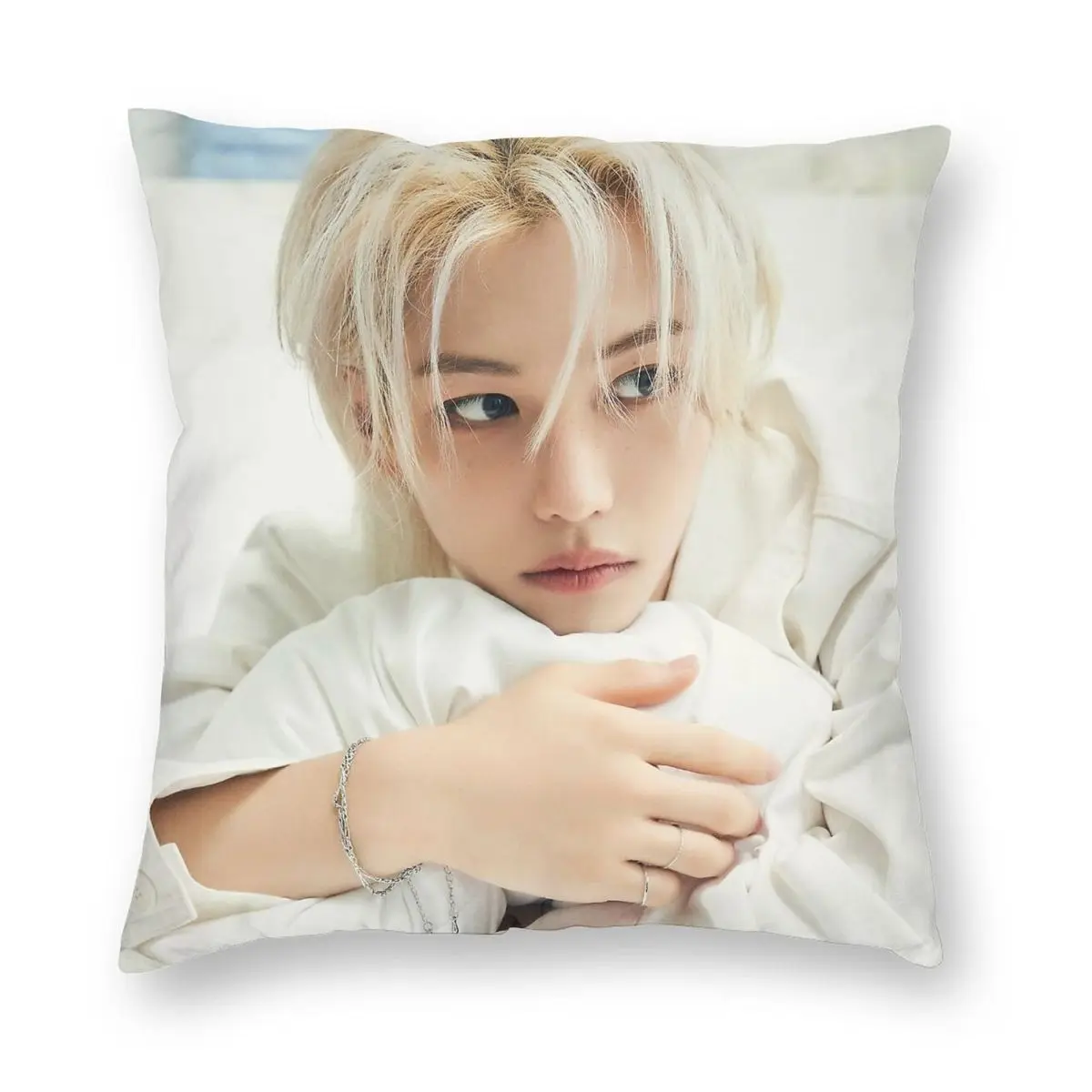 Квадратная наволочка Lee Felix из полиэстера льна бархата креативный декор на молнии