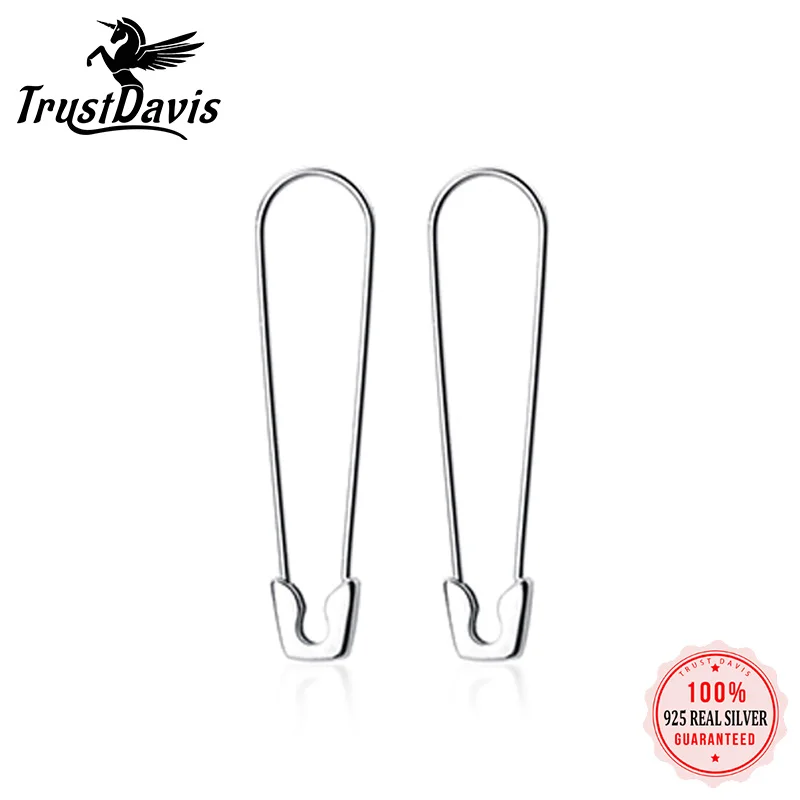 Женские серьги-кольца из серебра 100% пробы, DS700