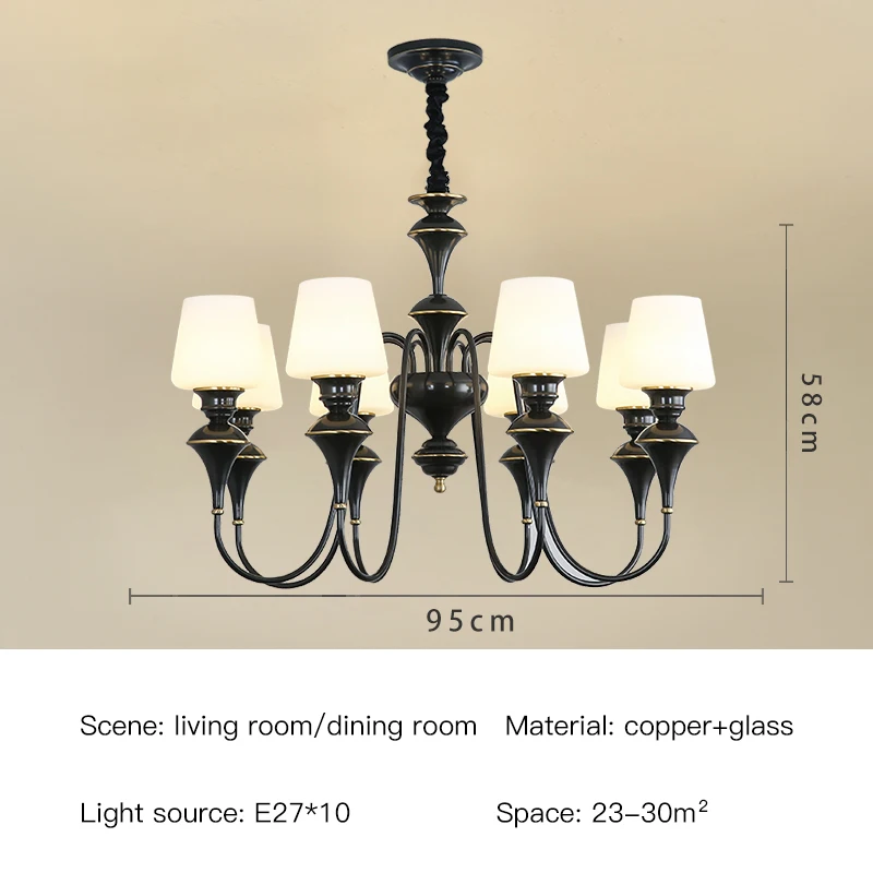 

Классическая медная подвесная люстра