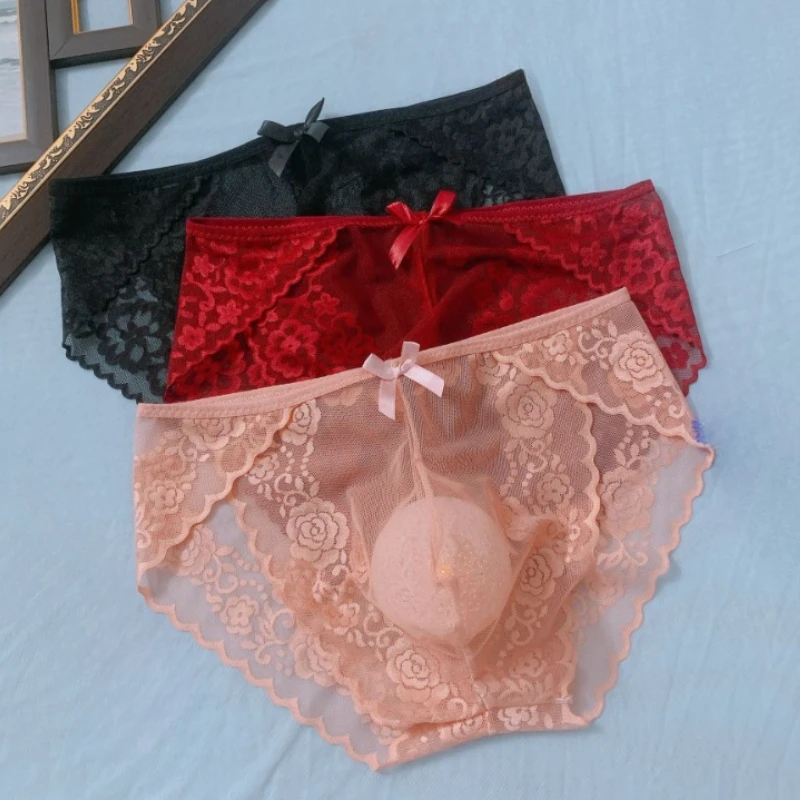 Сексуальные кружевные трусы мужское U-образное выпуклое нижнее белье бесшовные