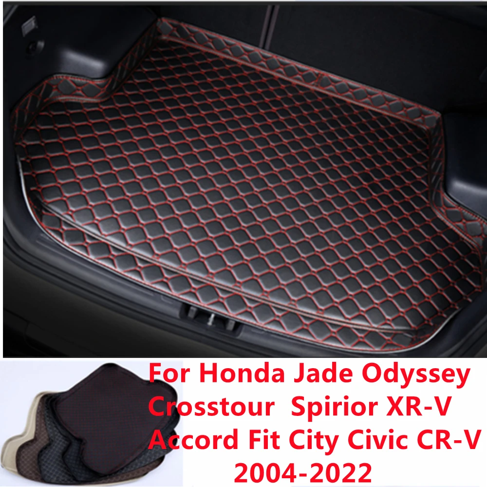 

SJ All Weather Car Trunk Mat Tail Boot Cargo Pad For Honda CR-V Civic JADE Odyssey Spirior City Fit Crosstour Accord All Models