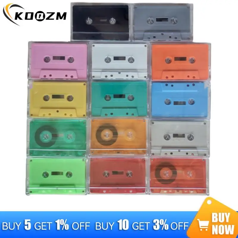 1pc Innovative New Standard Cassette Color Blank Tape Player With 45/90 Minutes Magnetic Audio Tape For Speech Music Recording