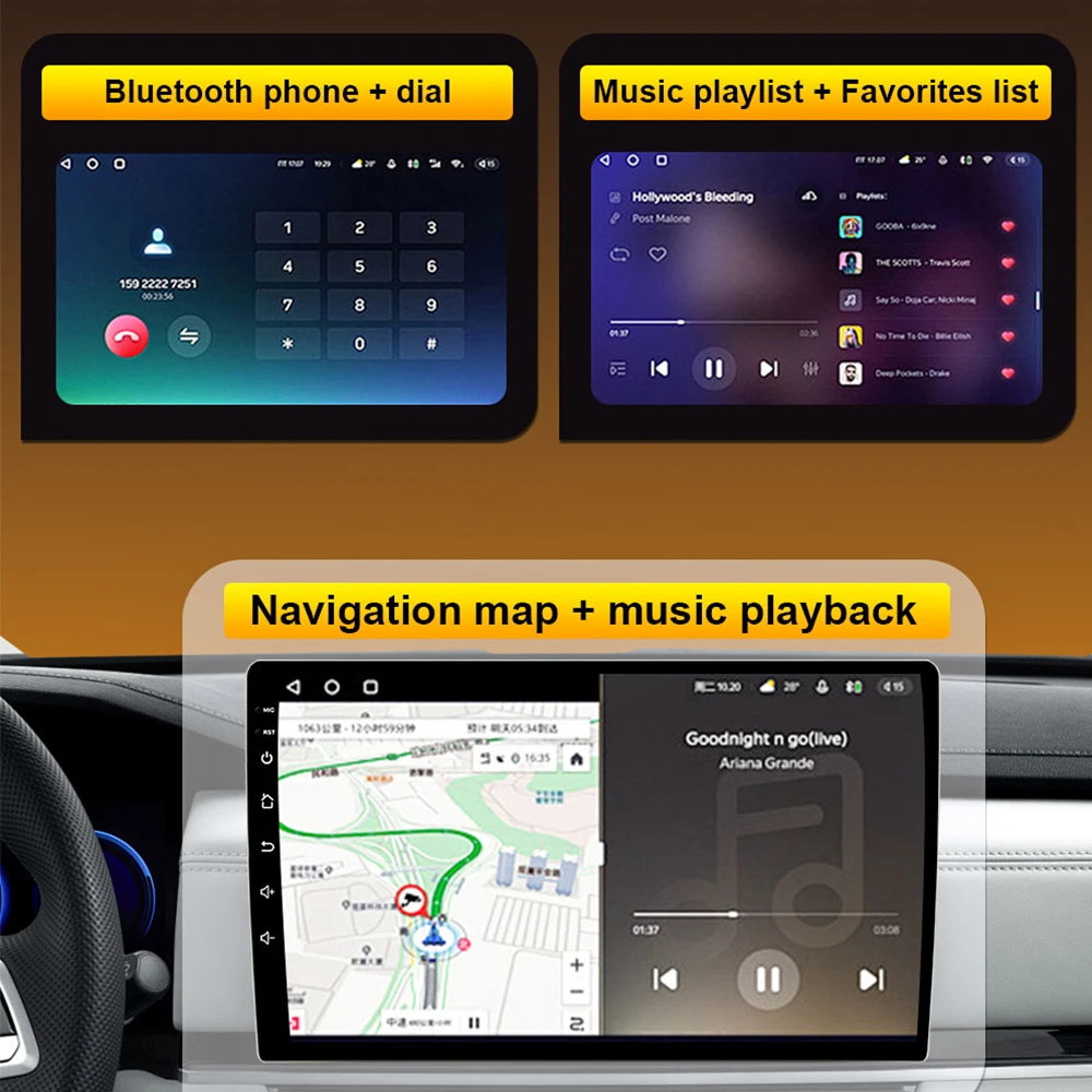 Фото Android 15 для FIAT DOBLO 2 2010 2011 2012 2013 2014 для Opel Combo 3 2011-2018 Автомобильный радиоприемник Android Auto Bluetooth 8 Core RDS Wi-Fi №5