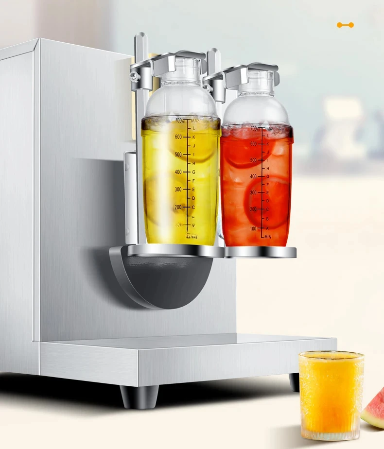 110 В 220 двойная чашка машина для встряхивания пузырьков чая с таймером