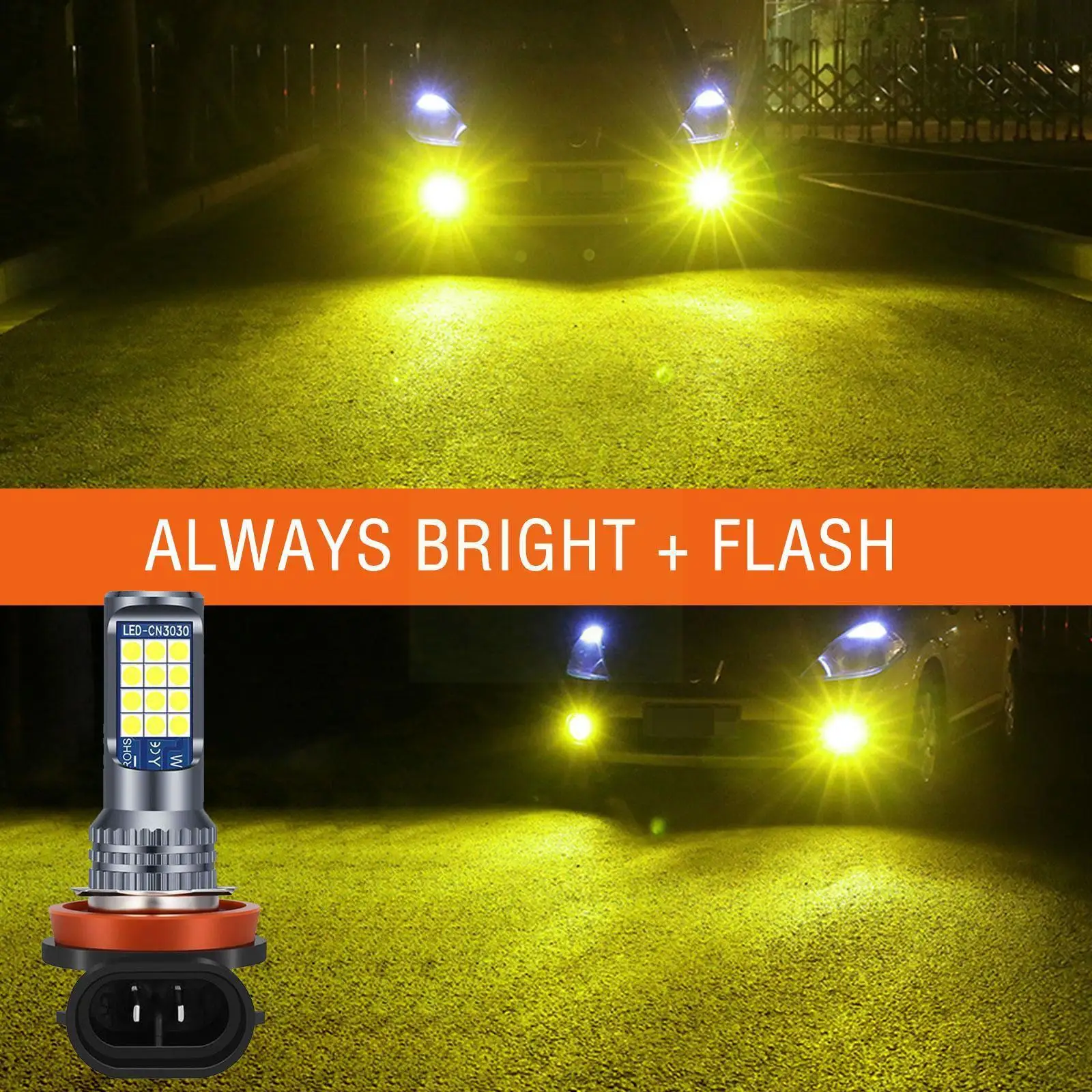 

1pc 35W H7 LED Lights Bulb Fog Lamp D2W3