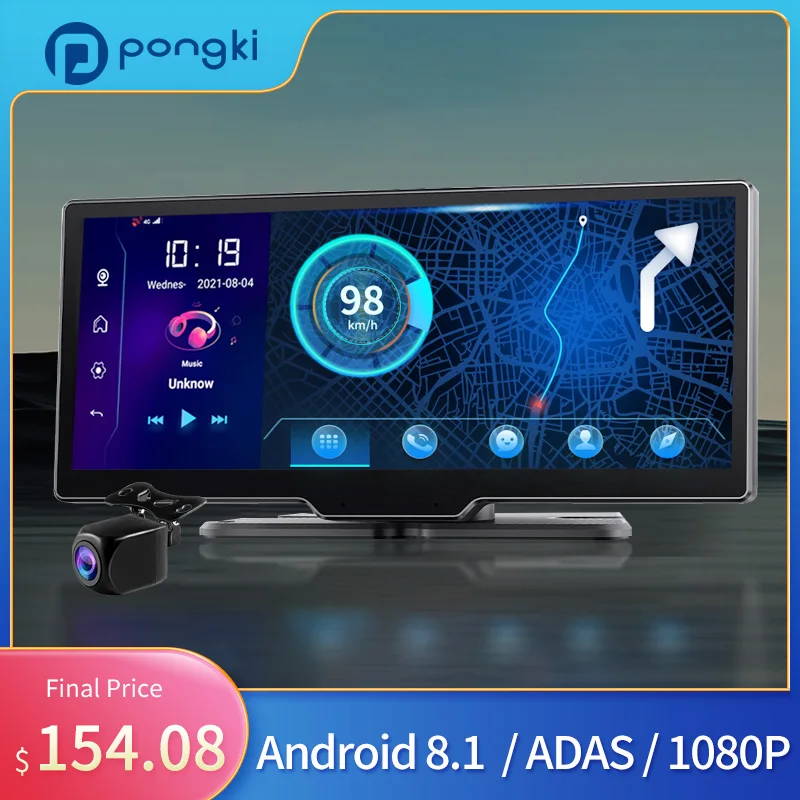 

Автомобильный видеорегистратор Pongki, 4G, 32G, 1080P, Q98s
