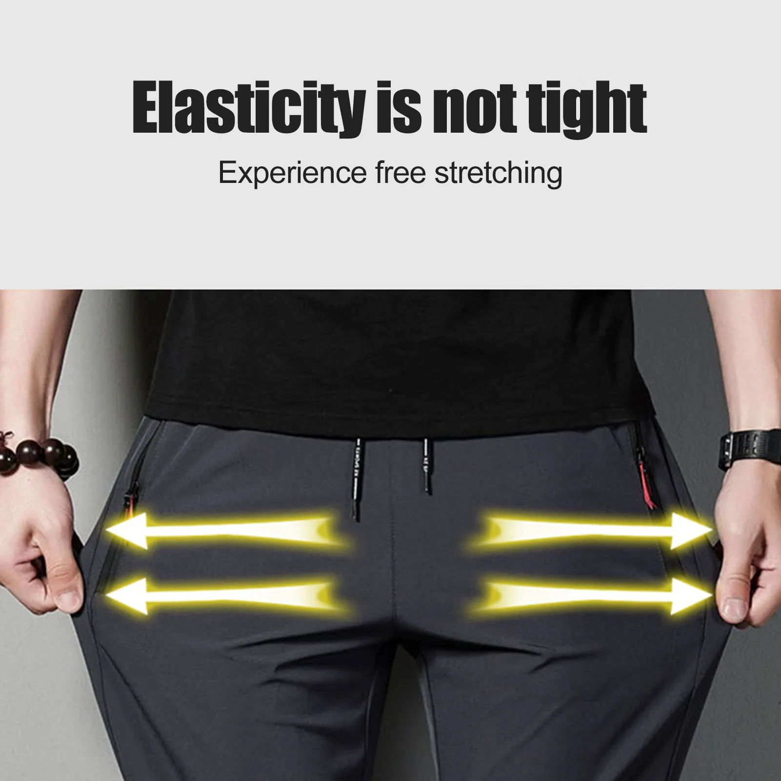 Брюки эластичные деловые Костюмные брюки быстросохнущие мужские свадебные для