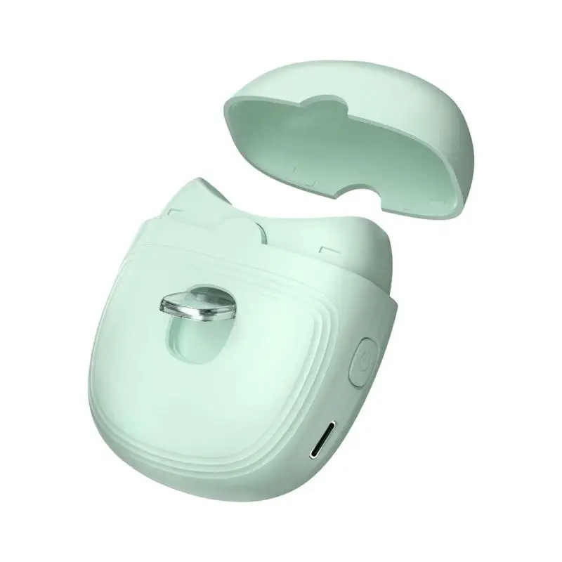 

Electric Nail Trimmer Auto Nail Clipper For Toddler 2-Speed USB Rechargeable Nail Clipper Light And Nail Shavings Storage Box