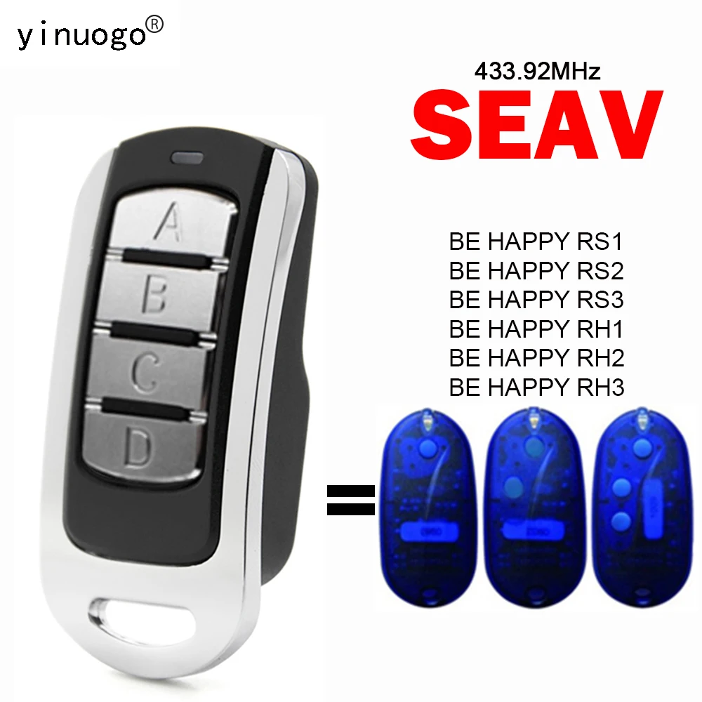 

Пульт дистанционного управления для гаражных дверей SEAV BE HAPPY RS1 RS2 RS3 RH1 RH2 RH3 433,92 МГц