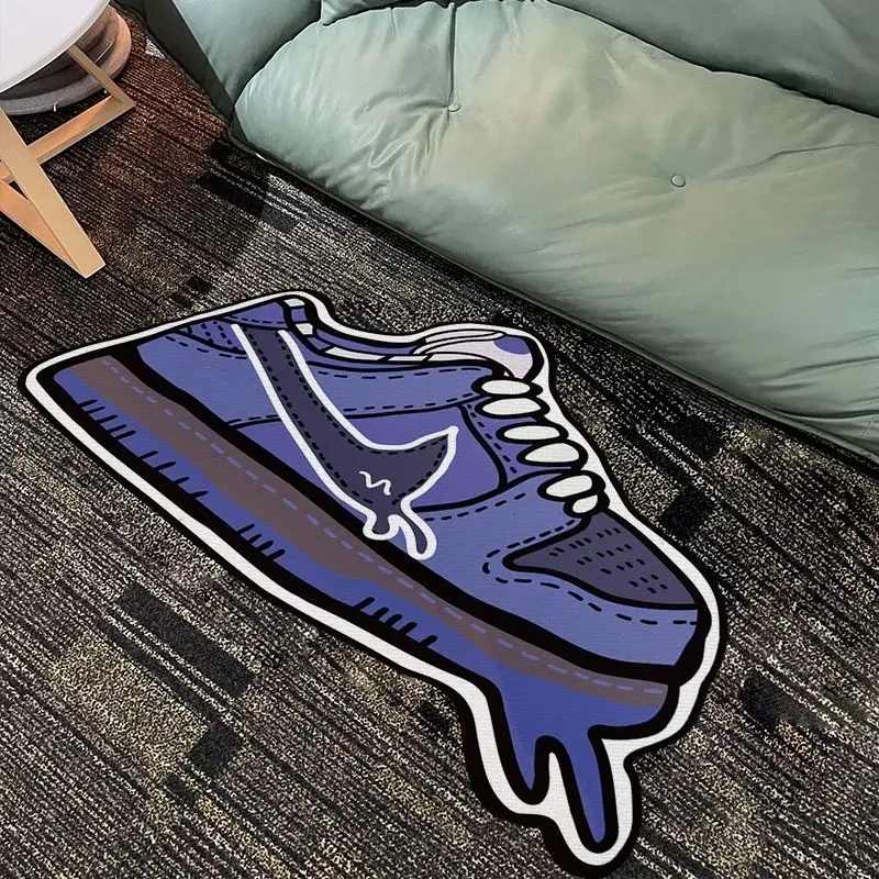 

Модный ковер Ins, модная обувь, Мужская индивидуальная трендовая спальня, «сделай сам», прикроватное одеяло, можно разрезать и звуконепрониц...