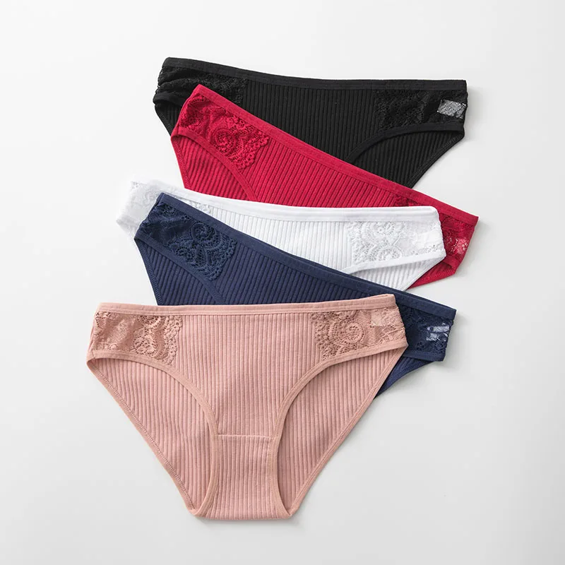

3PCS New Cotton Panties Women Comfortable Underwears Sexy Low-Rise Underpants Female Women's Panties Underwear Skin-friendly