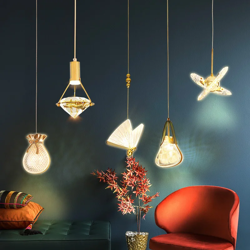 

gold pendant light suspension vintage led fixtures residential salle a manger black iron wire ceiling decoration kitchen light