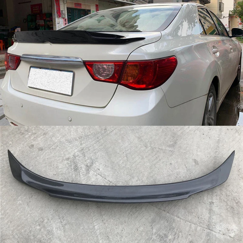 

For Real Carbon Fiber Wing Spoiler Toyota Mark X GS Reiz Car Trunk Tail FIN Refit Accessories Special ING Style 2012-2017