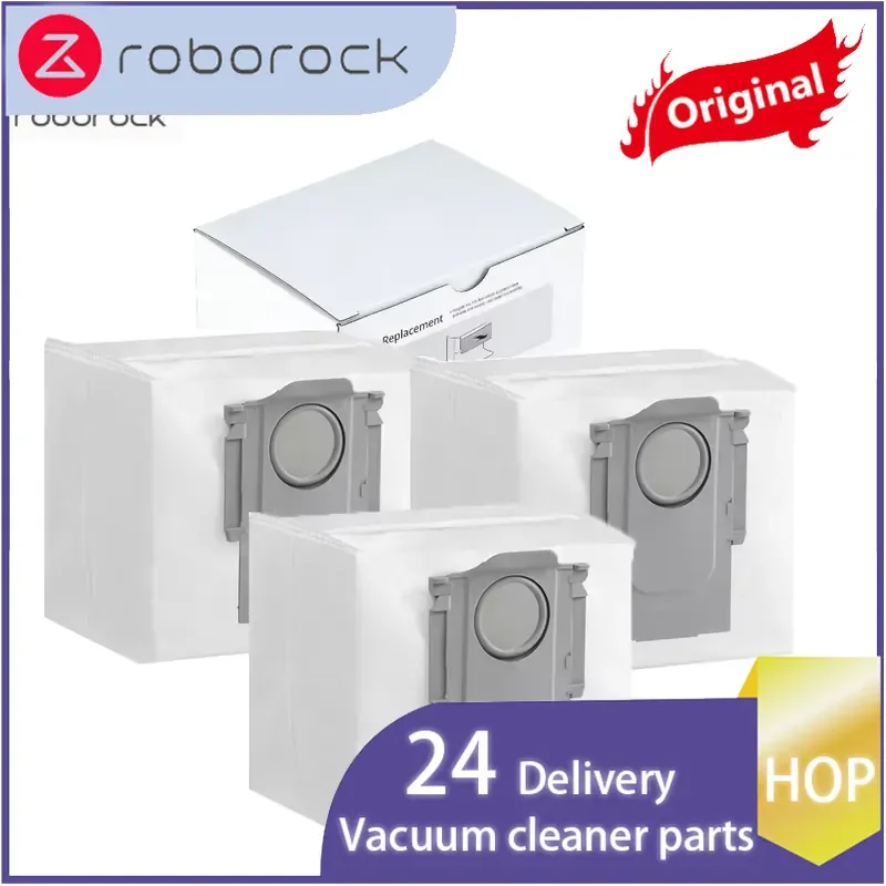 Фото Оригинальные пылесборники Hop для Roborock Q10 S5+/Q10 X5+/Q7 M5+, S8+/S8 Pro Ultra/Q8 Max+/Q5/Q5 Max+/S7 Max Ultra/S7/Q5 Pro+ (запасные) №1