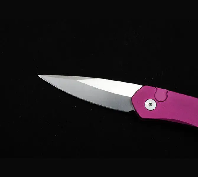 БОСС Prote 3407 Розовый Карманный Однодейственный Нож с Клинком из 154-CM С Строением Рукоятки из 6061-T6 - Тактическое Охотничье Инструмент Выживания на Каждый День.