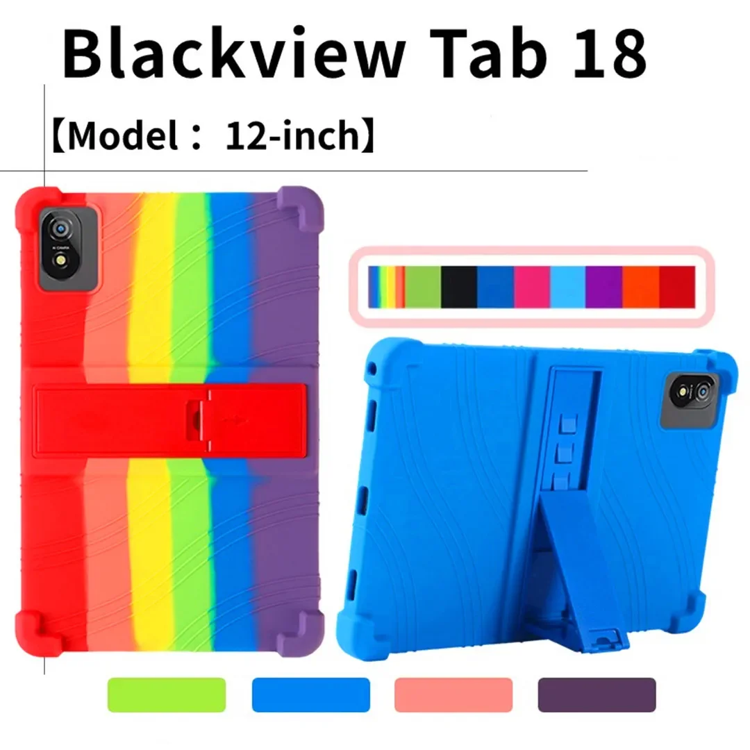 Мягкий силиконовый чехол-подставка для Blackview Tab 18 12 дюймов 2024