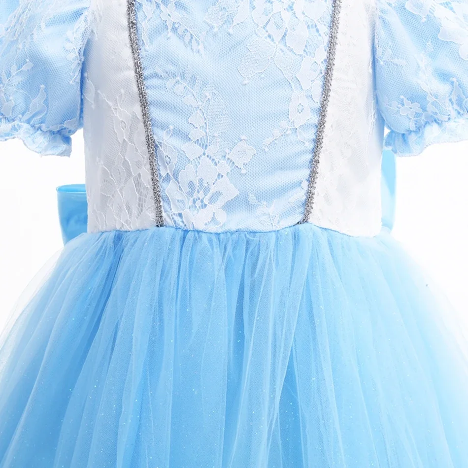 Платье Золушки детское платье с цветочным узором на день рождения вечерний