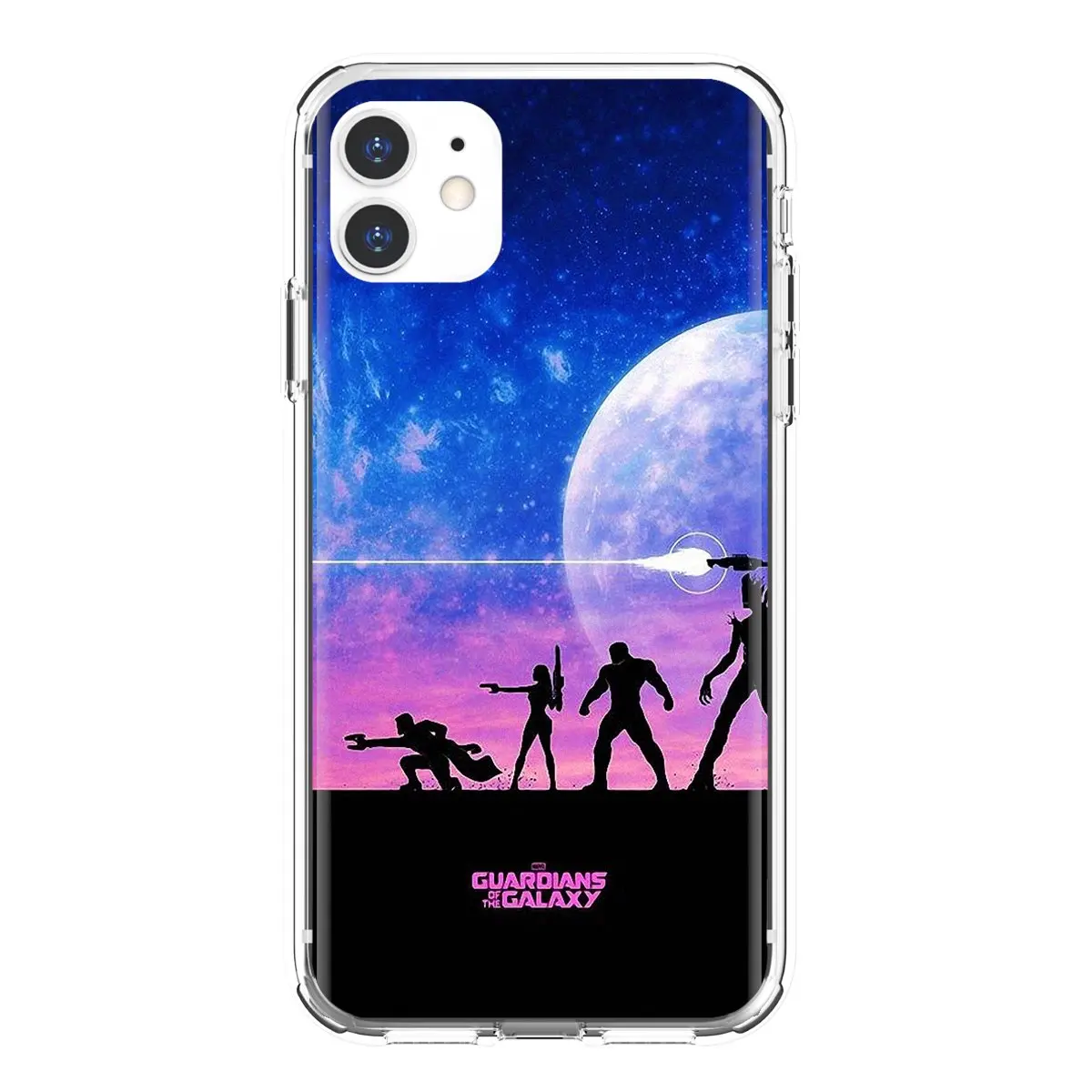 Мягкий чехол с героями комиксов Marvel из фильма стражи Галактики для iPhone 10 11 12 13 Mini