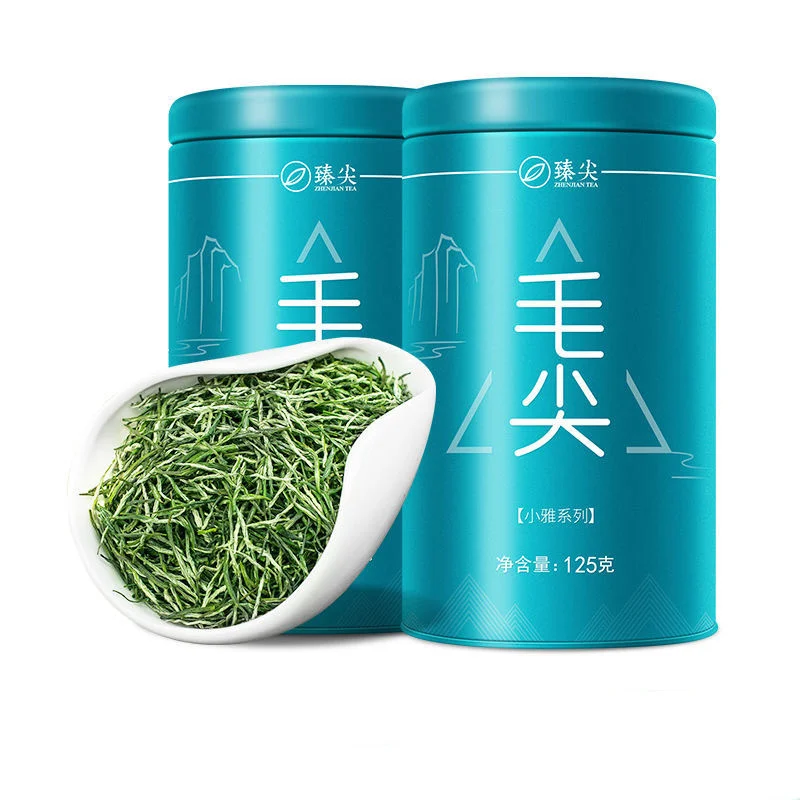 

Зеленый чай Mingqian Maojian, органический весенний чай для похудения, забота о здоровье, красивый подарок, чайник, 2022 года