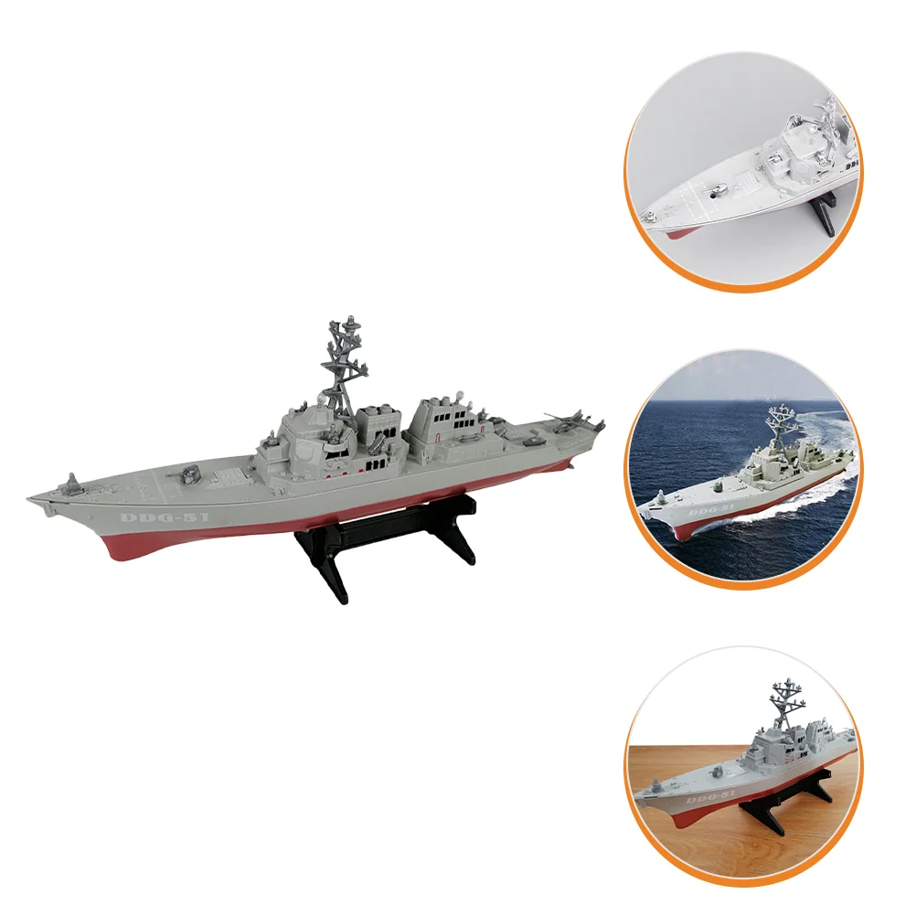 

Destroyer Ship Toy Destroyer Battleship Model Adornment Boys Toy Room Decoration